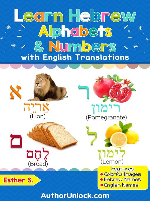 Title details for Learn Hebrew Alphabets & Numbers by Esther S. - Wait list